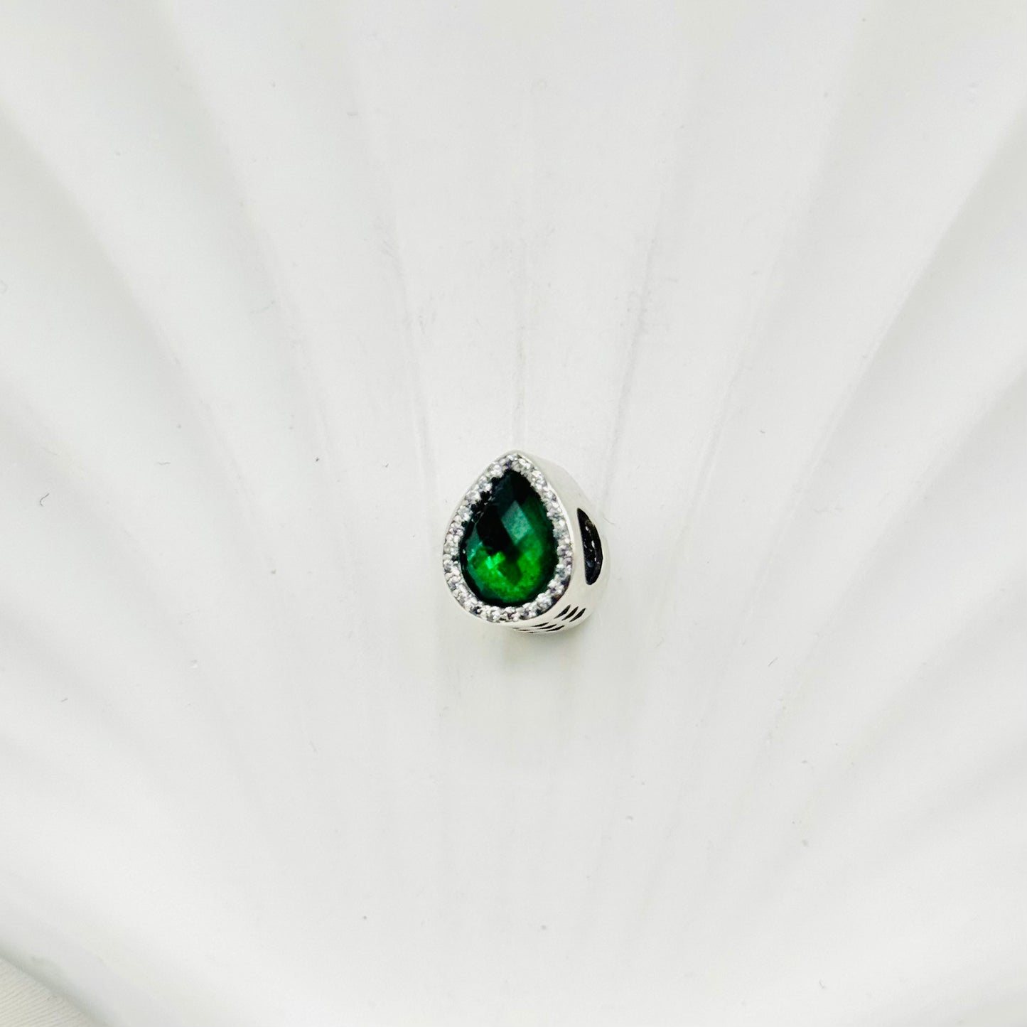 Green Crystal Pandora 925 Sterling Silver Charm PDC31