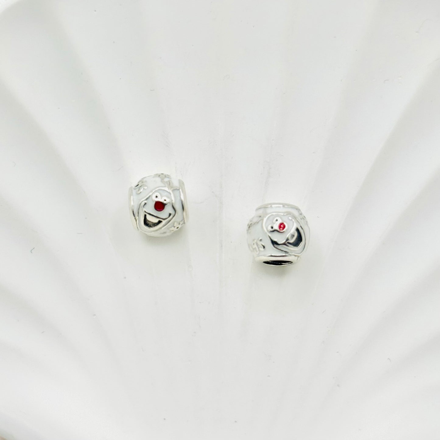 White Cartoon Pandora 925 Sterling Silver Charm PDC34