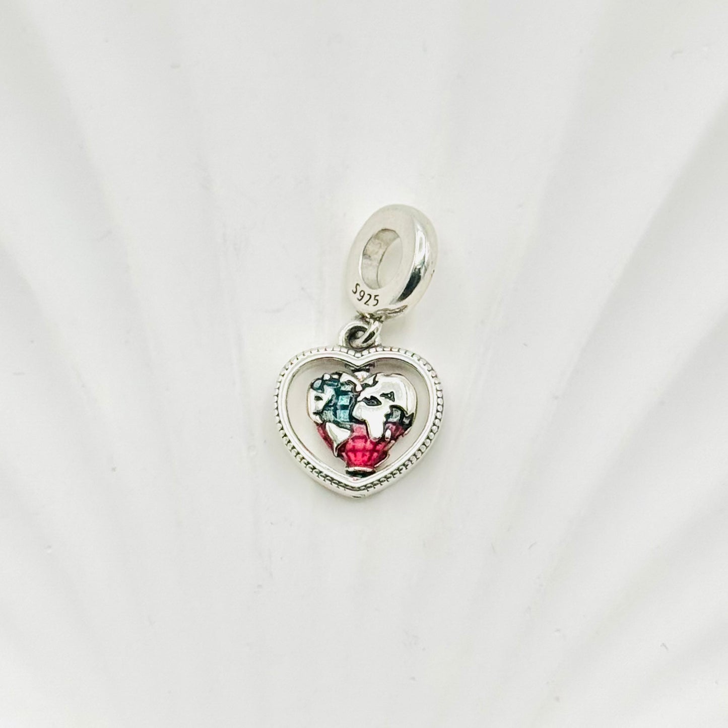 Family Heart Pandora 925 Sterling Silver Charm PDC38
