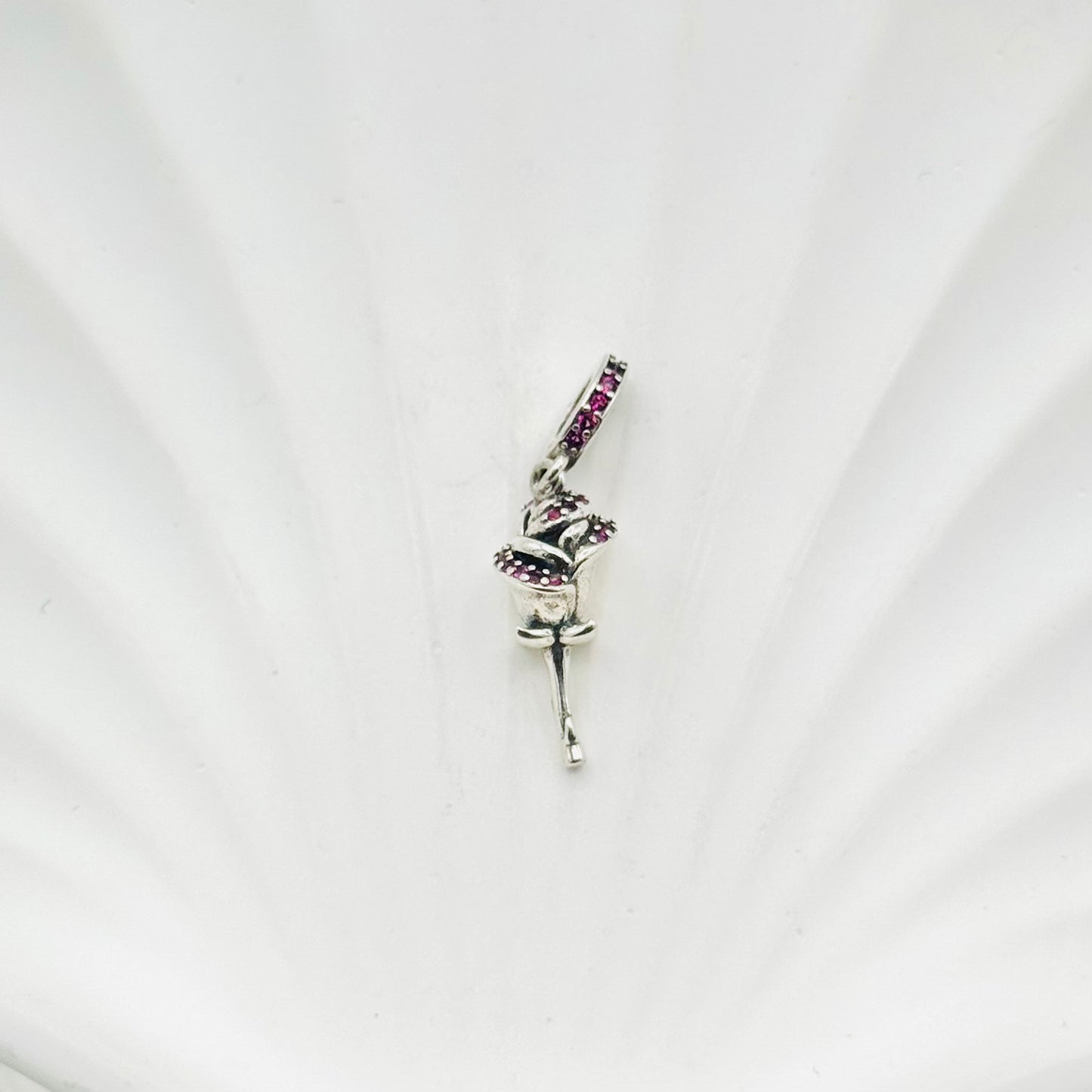 Rose Pandora 925 Sterling Silver Charm PDC41