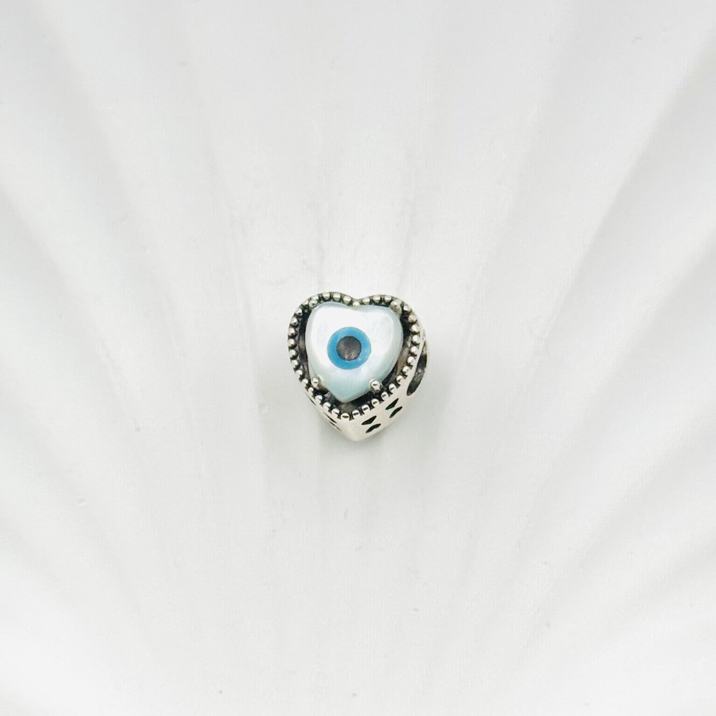 Evileye Heart Pandora 925 Sterling Silver Charm PDC44
