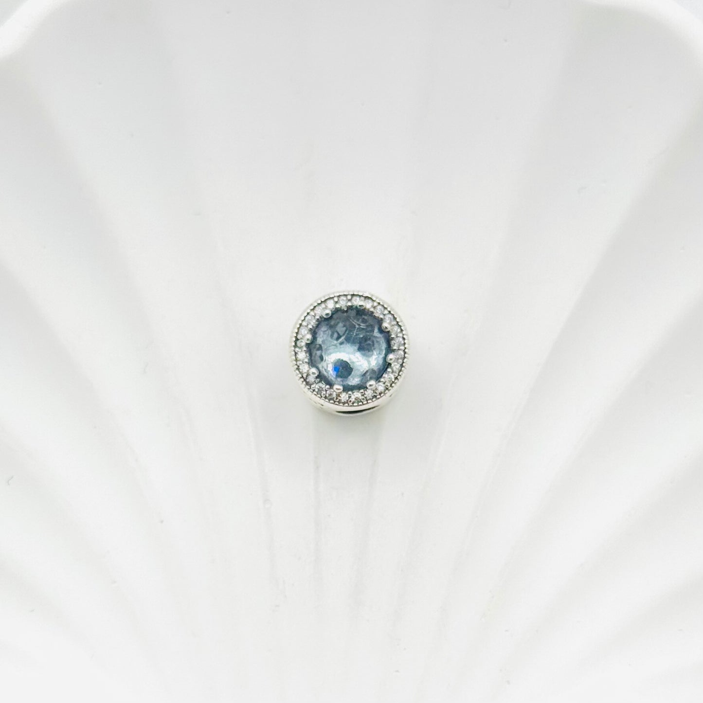 Blue Crystal Pandora 925 Sterling Silver Charm PDC62