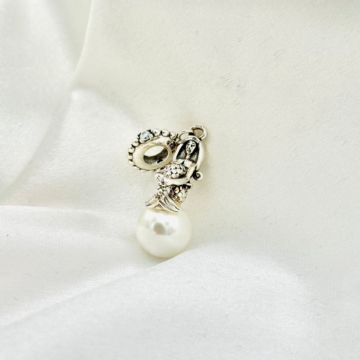 Disney Luminous Ariel Dangle Pandora 925 Sterling Silver Charm PDC91