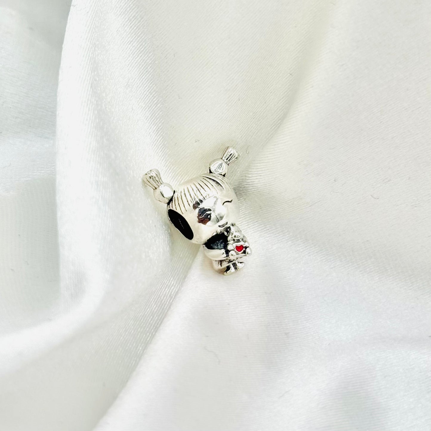 Little Girl With Pigtail Pandora 925 Sterling Silver Charm PDC96