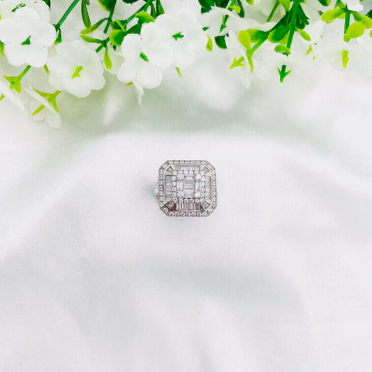 Women Chunky silver Ring WRI71