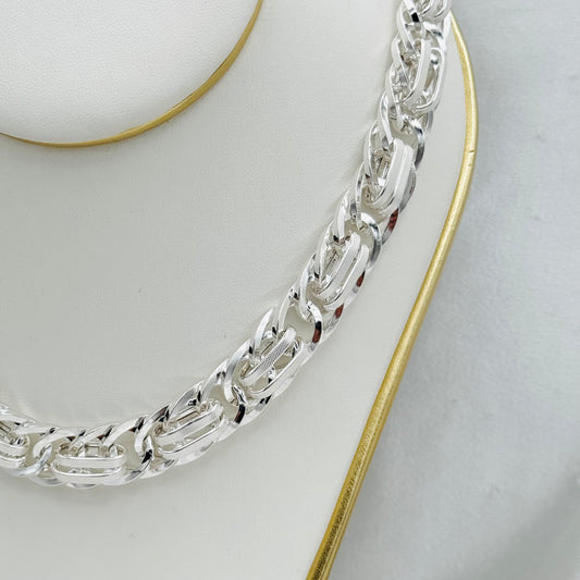 Chunky Kings Curb link chain Necklace in 925 Sterling Silver MCH09