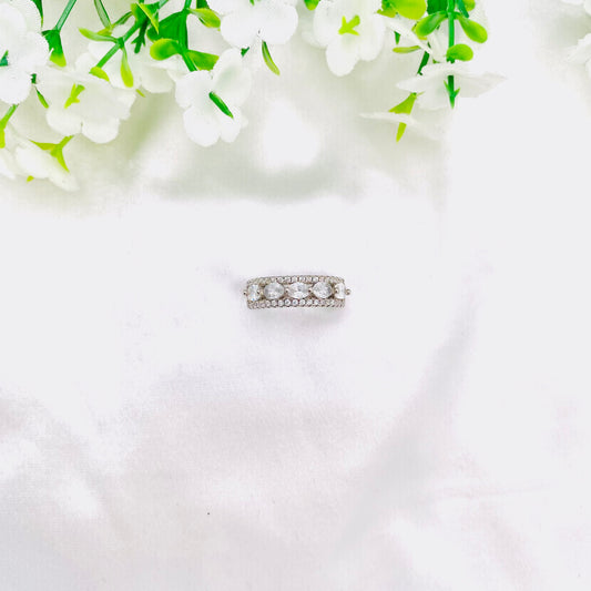 Women Silver Band with stones WRI157
