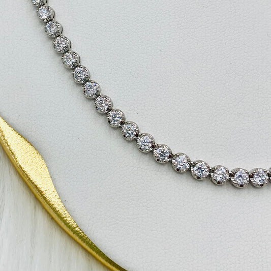 Round Tennis Necklace UTN01