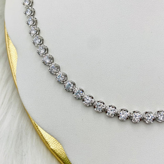 Round Tennis Necklace UTN08