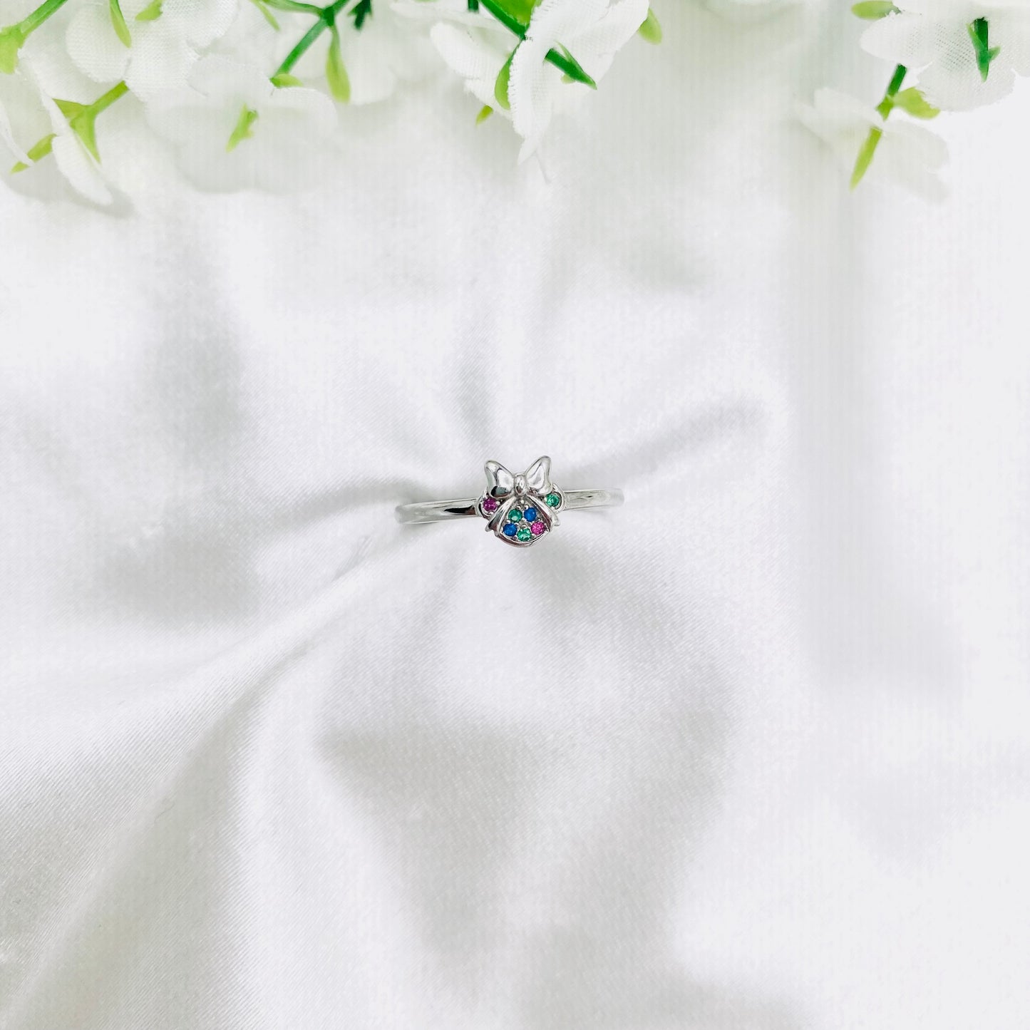 Women Cat Silver Ring WRI186