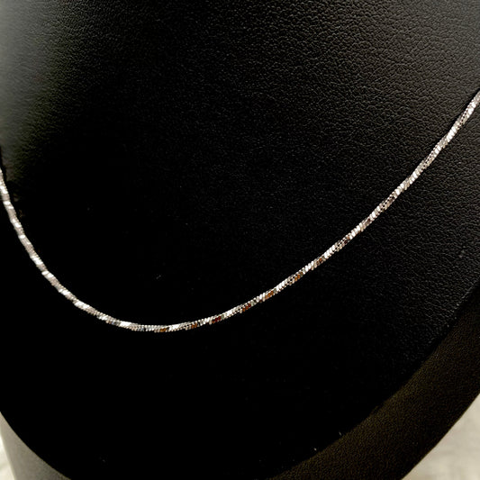 Women Twisted Snake Silver Chain WCS10