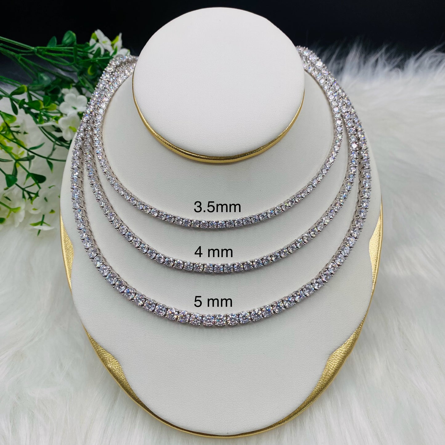 Sterling Silver Tennis Necklace UTN10