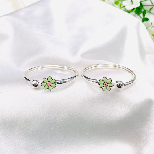 Sunflower Charm Kids Bangle 925 Sterling Silver BKS13