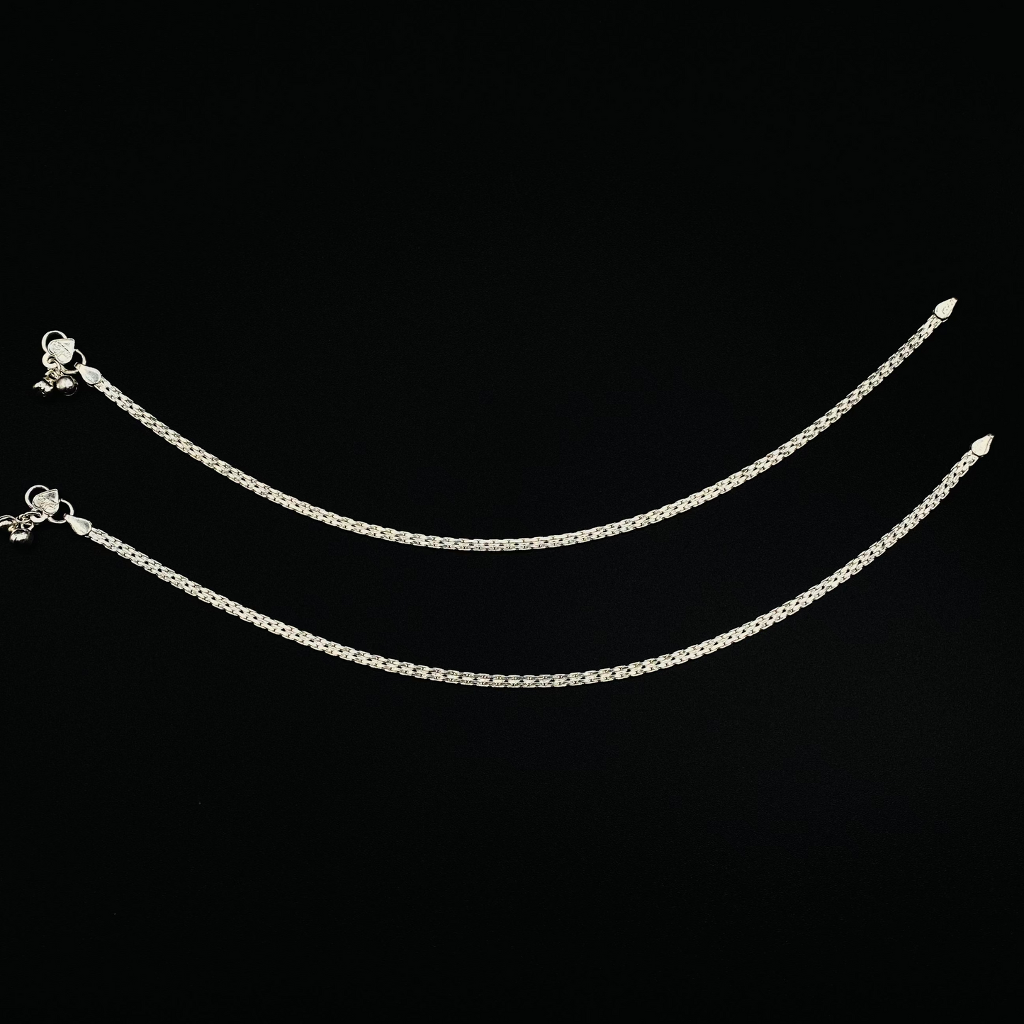 Pure Silver Highway Chain Anklet WAS35