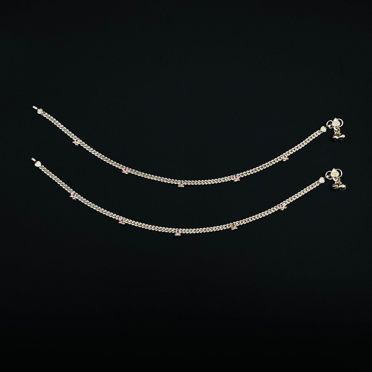 Pure Silver Anklet with Ghungroo WAS40