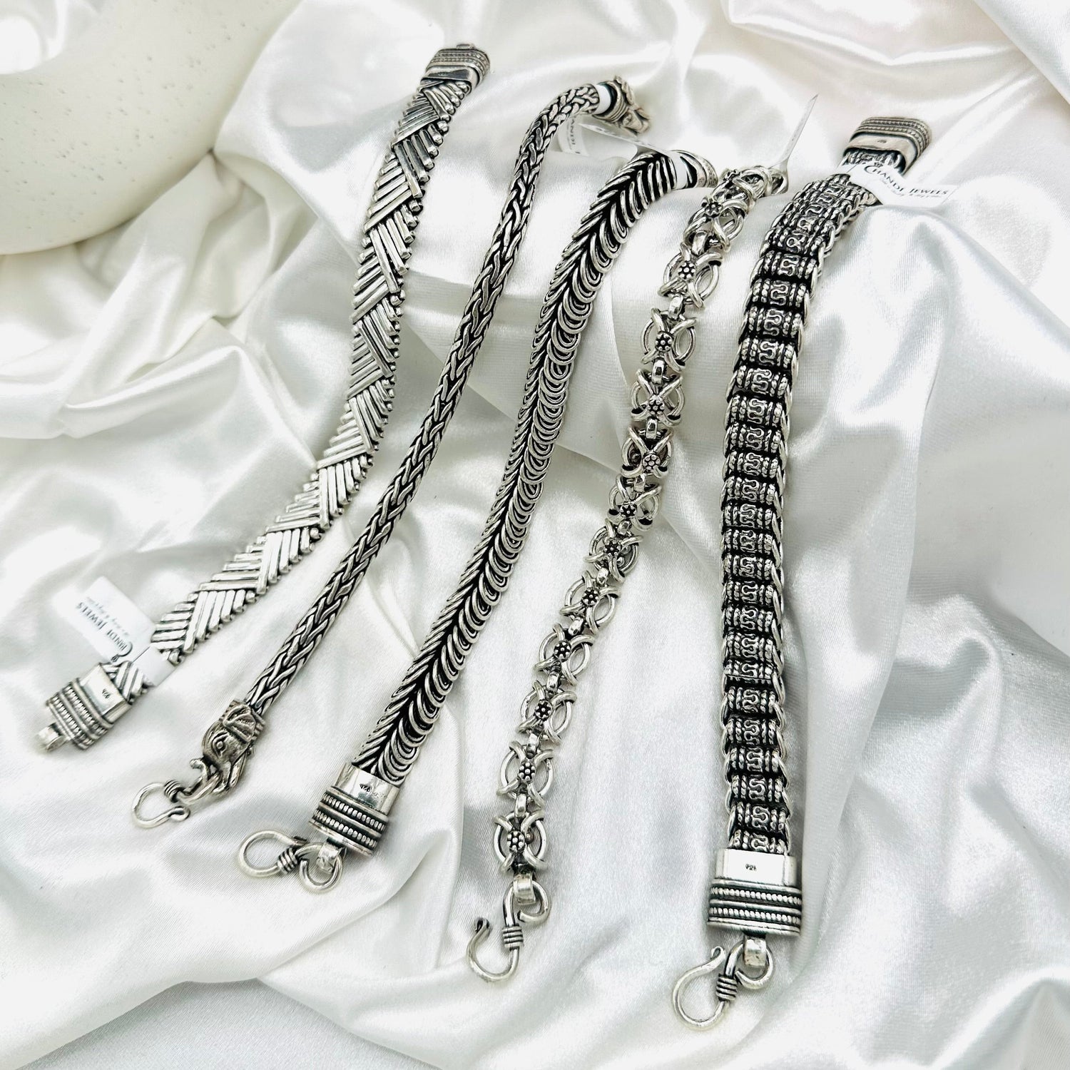Men’s Oxidized 925 Sterling Silver Bracelets – Handcrafted Elegance