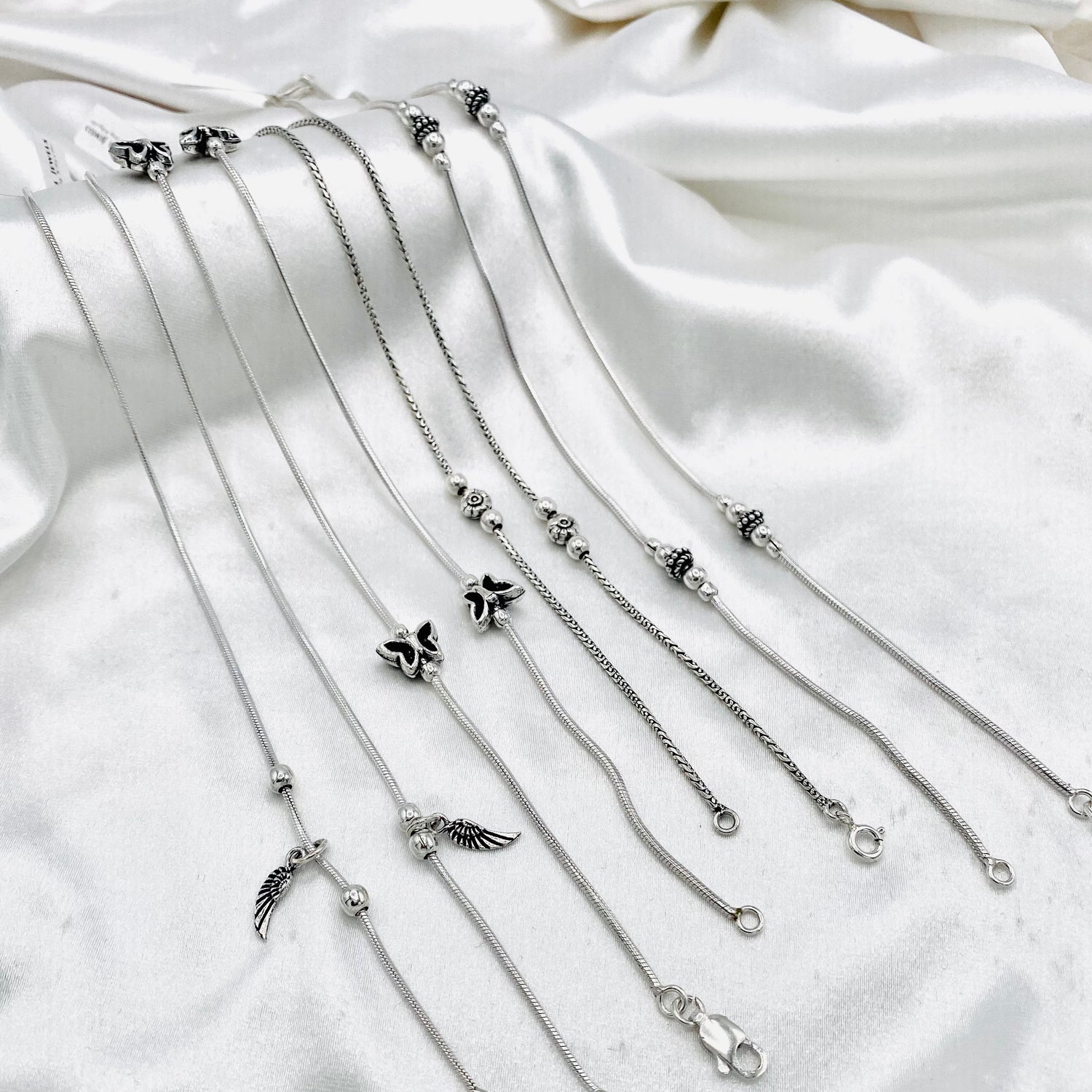 Women Oxidized Anklets