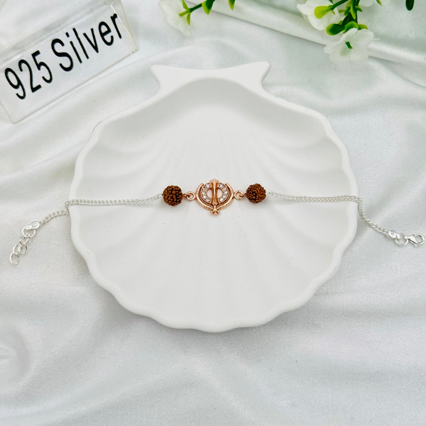 Khanda Sahib 925 Silver Rakhi MRI22