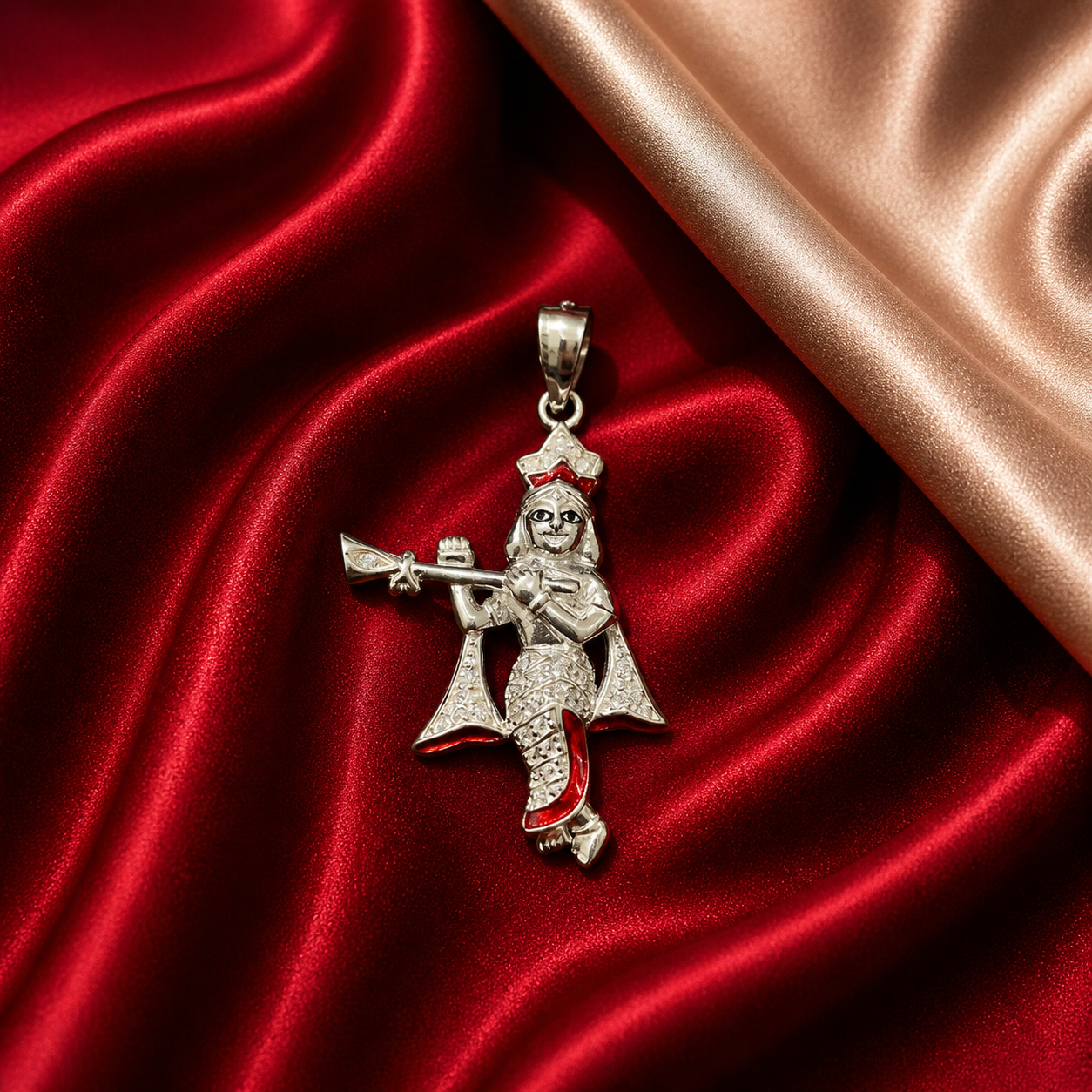 Radha Krishan Ji Pendent in 925 Sterling Silver SGP12