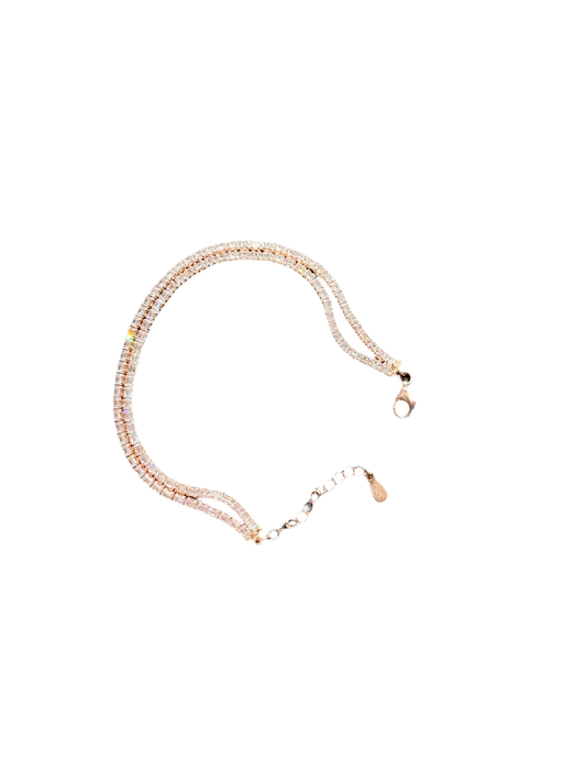 WBT06 Women Moissanite 8 Crystal Bracelet In 925 Sterling Silver