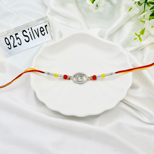 Ek Onkar Silver Rakhi Thread SRT11