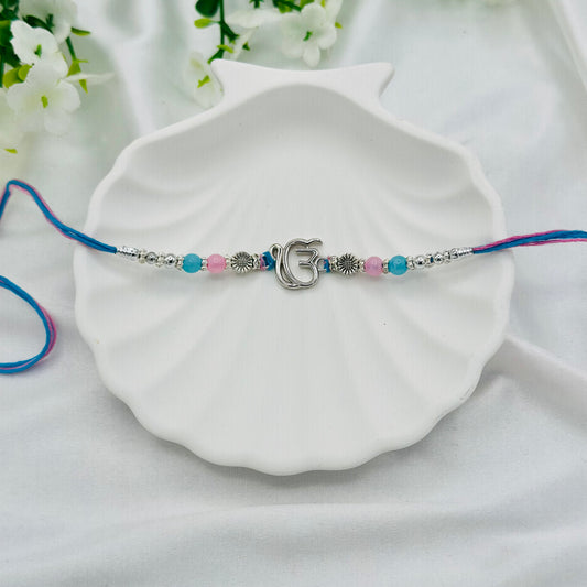 Ek Onkar Silver Rakhi Thread SRT10