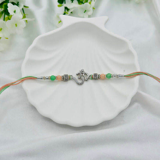 OM Silver Rakhi Thread SRT05