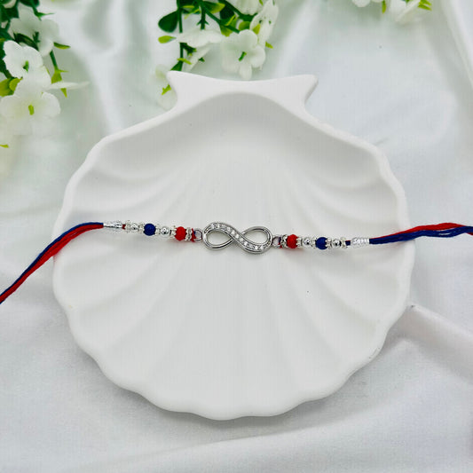 Infinity Silver Rakhi Thread SRT17