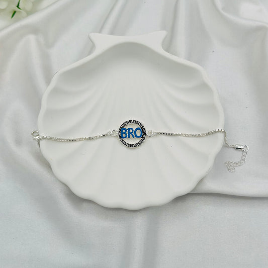 BRO 925 Rosegold Silver Rakhi MRI27