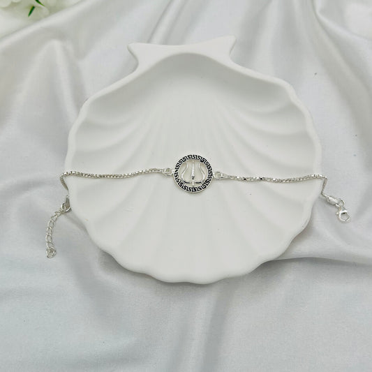 Trishul 925 Silver Rakhi MRI21