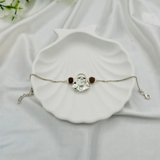 Sai Ji 925 Silver Rakhi MRI25