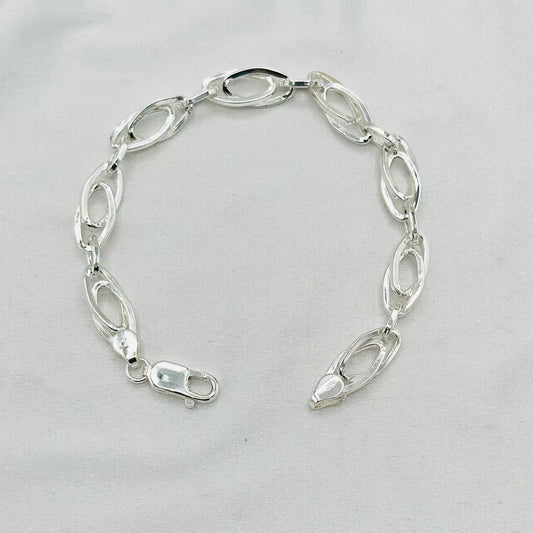 Mens Silver Bracelet MBP02