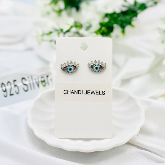 Evileye Lash Stud 925 Sterling Silver Earrings ERW28