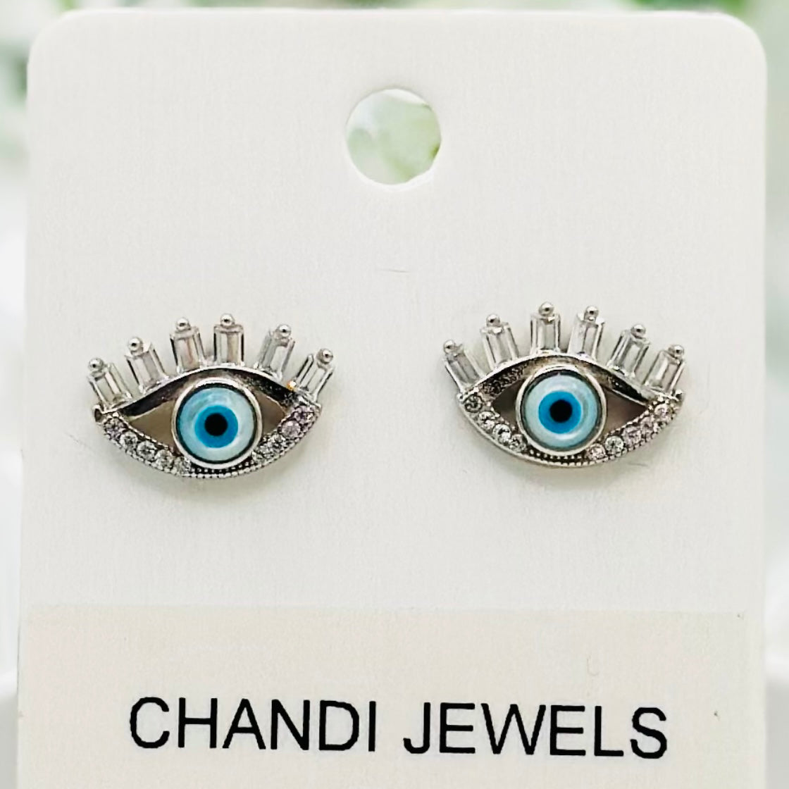 Evileye Lash Stud 925 Sterling Silver Earrings ERW28