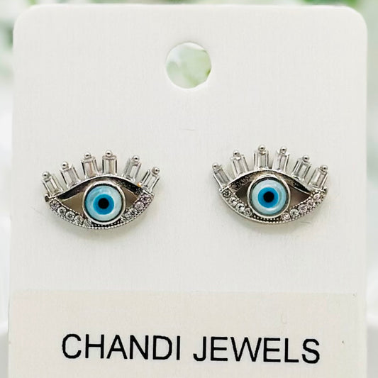 Evileye Lash Stud 925 Sterling Silver Earrings ERW28