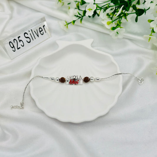 Chota Bhai Silver Rakhi MRI36