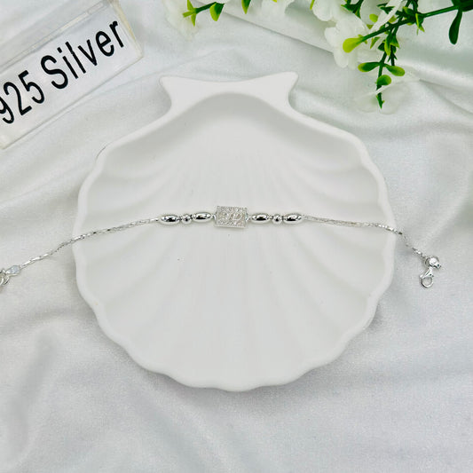 Bro Beaded 925 Silver Rakhi MRI40