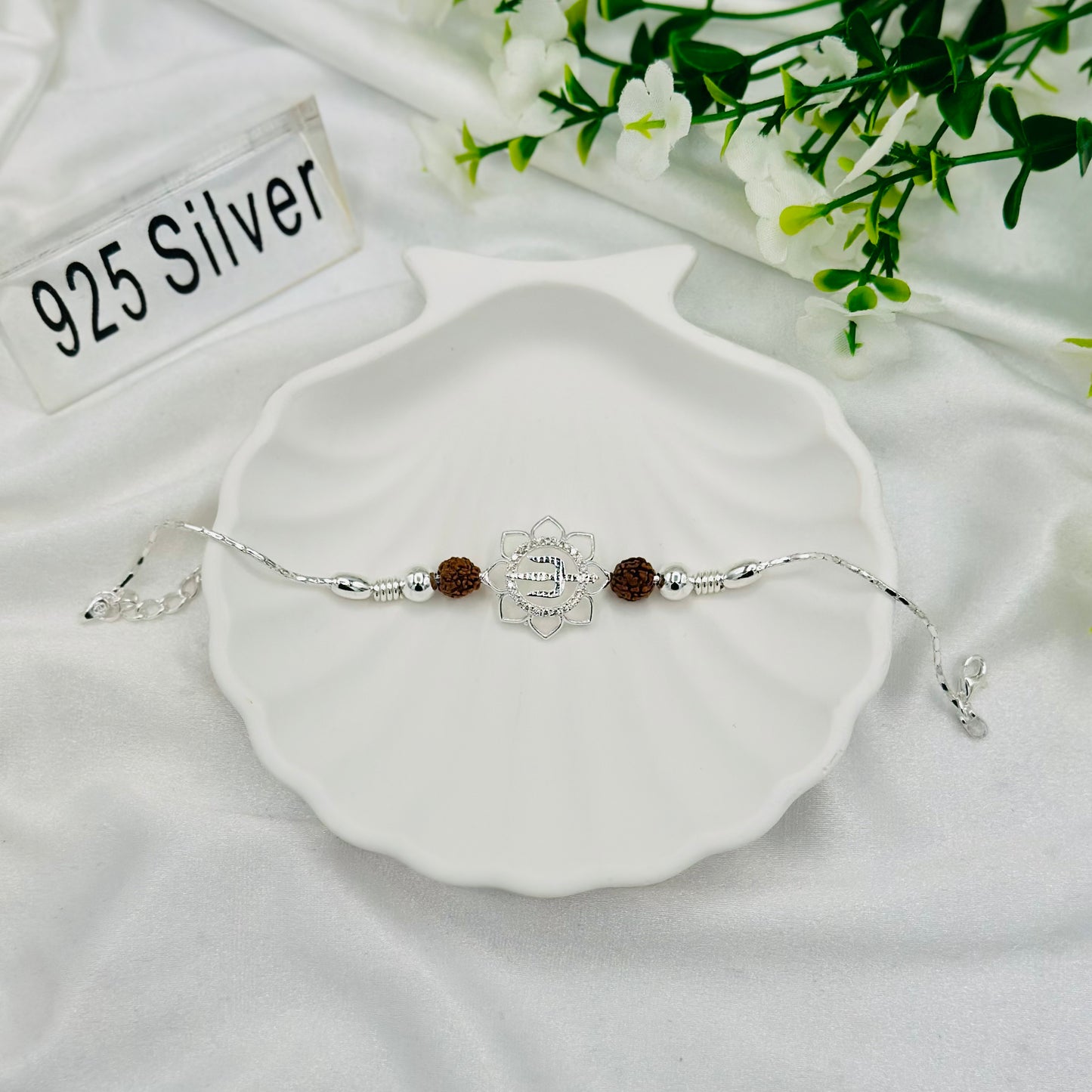 Shivji Trishul 925 Silver Rakhi MRI45
