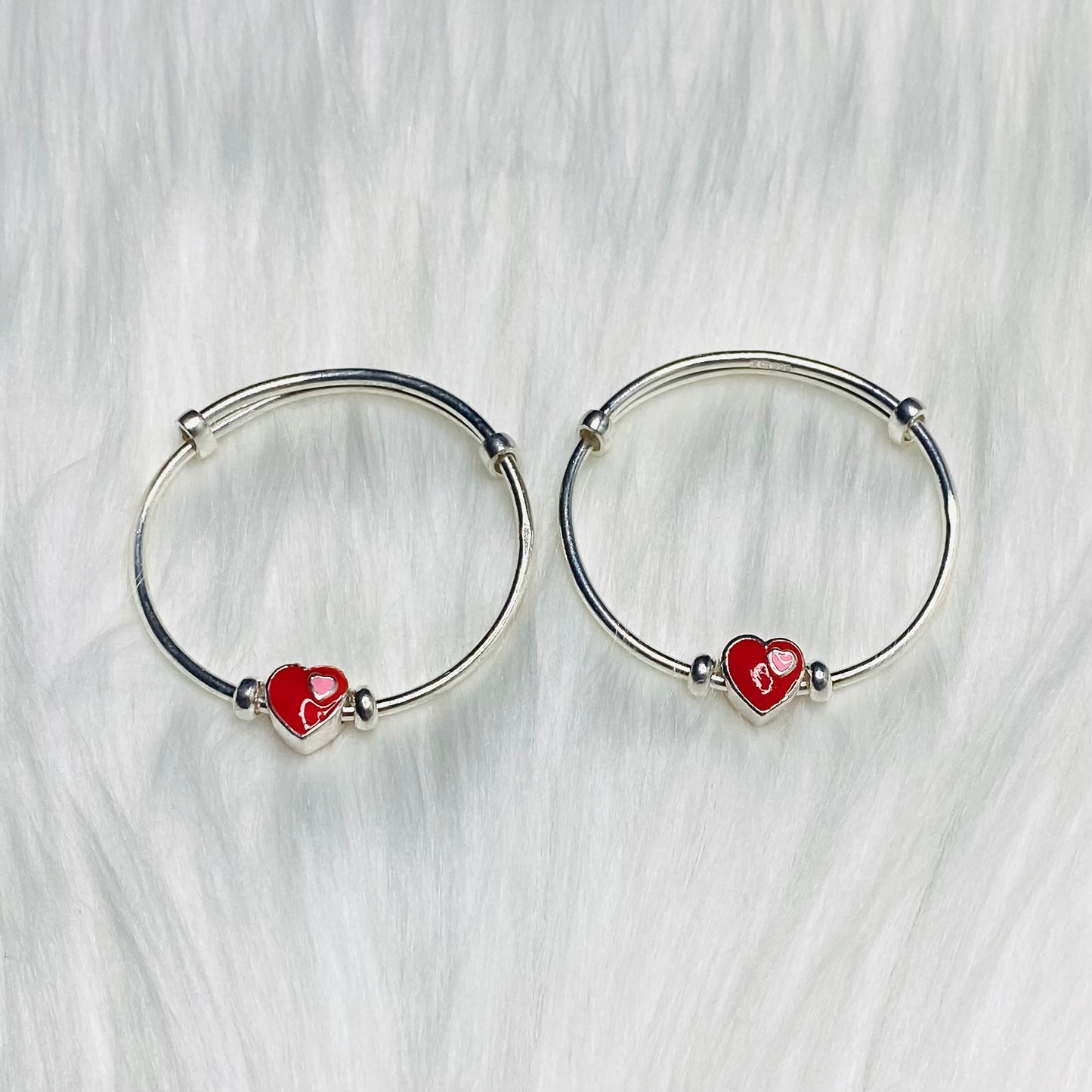 Baby Pure Silver Adjustable Bracelet For Girls BKP01