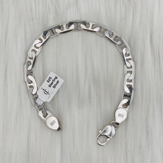 Mens Silver Bracelet MBP03