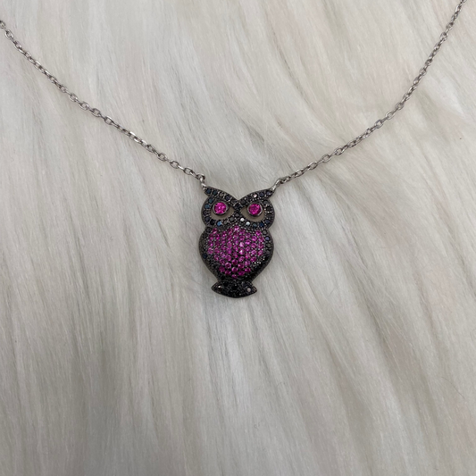 Owl Silver Necklace WNI013