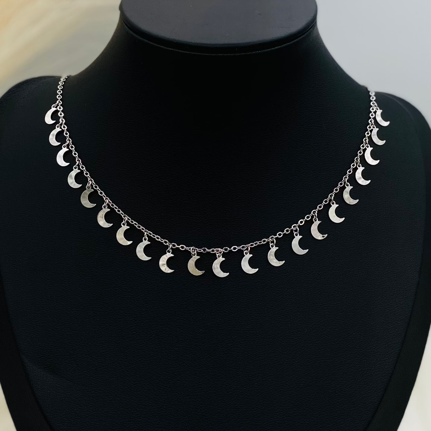 Infinite Moon Silver Necklace WNI029