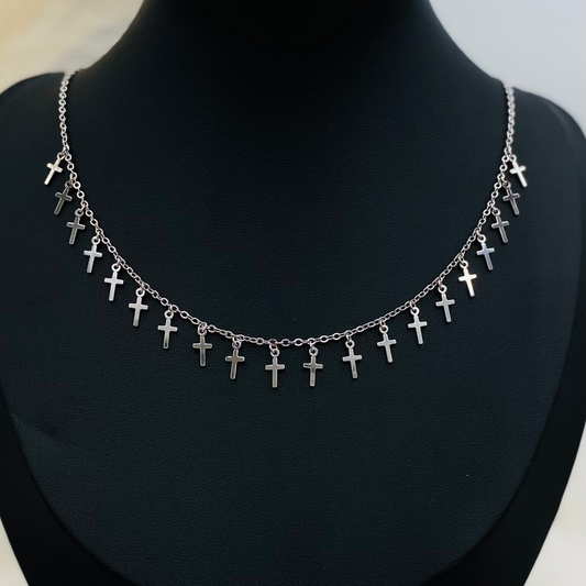 Crucifer Silver Necklace WNI035