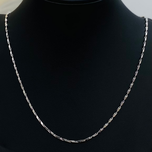 Women Box Link Silver Chain WCS05