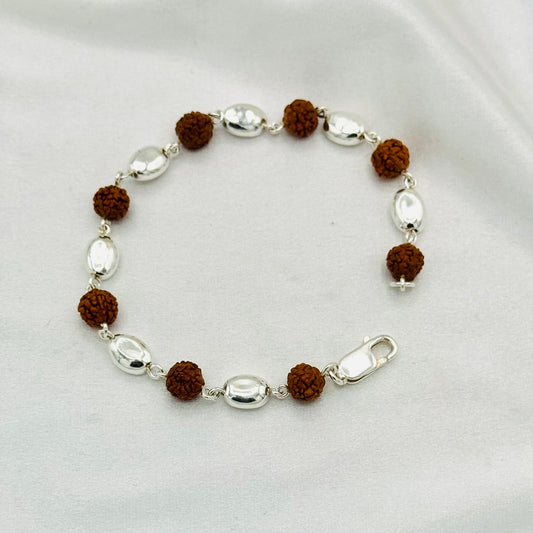 Rudraksha Silver Bracelet MBP10