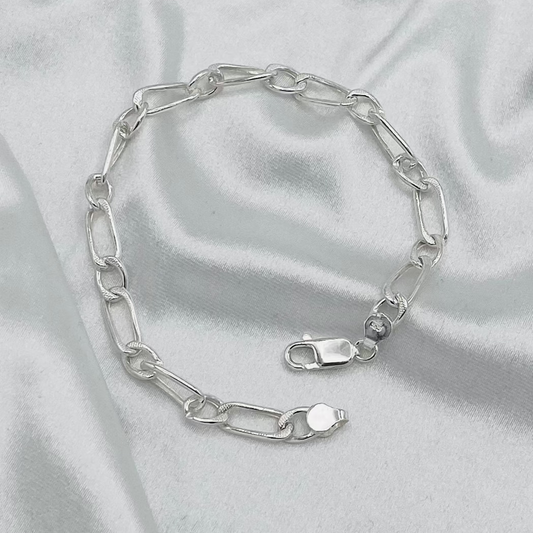 Mens Big Link Silver Bracelet MBP19