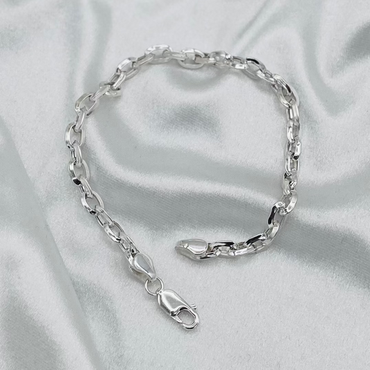 Mens Link Silver Bracelet MBP14