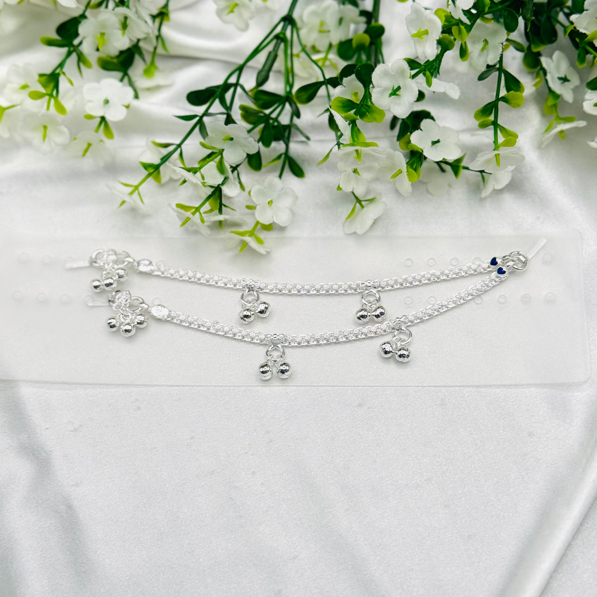 Baby Anklet Pure Silver with Ghungroo BAS16