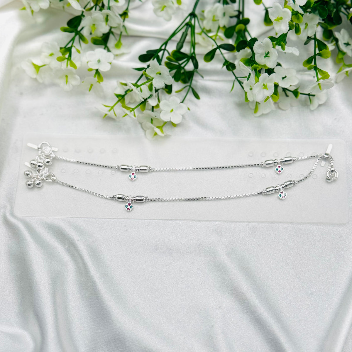 Baby Anklet Pure Silver with Ghungroo BAS18