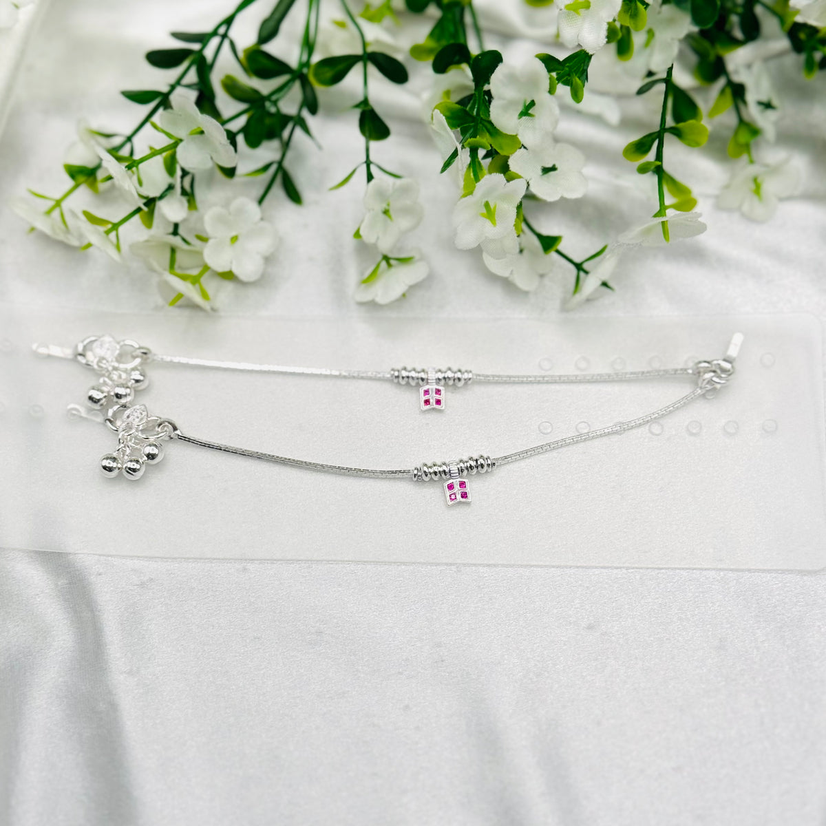 Baby Anklet Pure Silver with Ghungroo BAS14